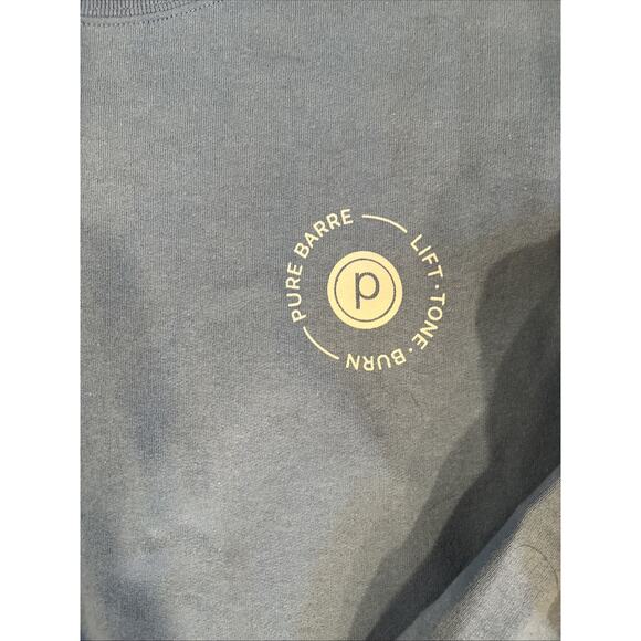 LOT of 2 Pure barre Sweatshirt Size Small XS Cotton Logo Studio Crewneck - Picture 3 of 7
